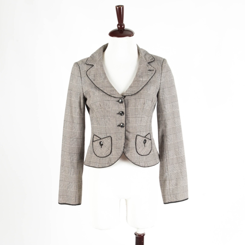 NANETTE LEPORE – Houndstooth Blazer – Size 4